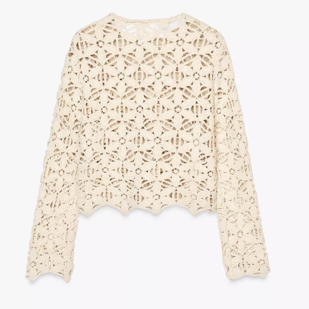 Zara sequin crochet jacket - Picture 6 of 10